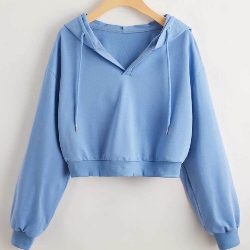 Lightweight cropped sweatshirt
